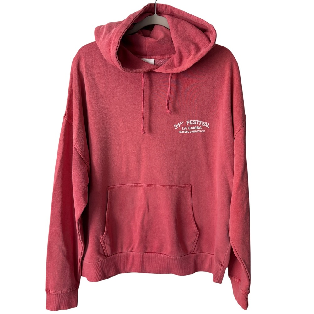 Pacific Republic Graphic Hoodie Festival La Gamba Seafood Competition Red Large